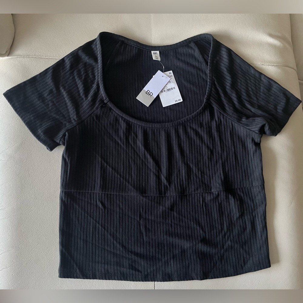 BP Black Ribbed Top